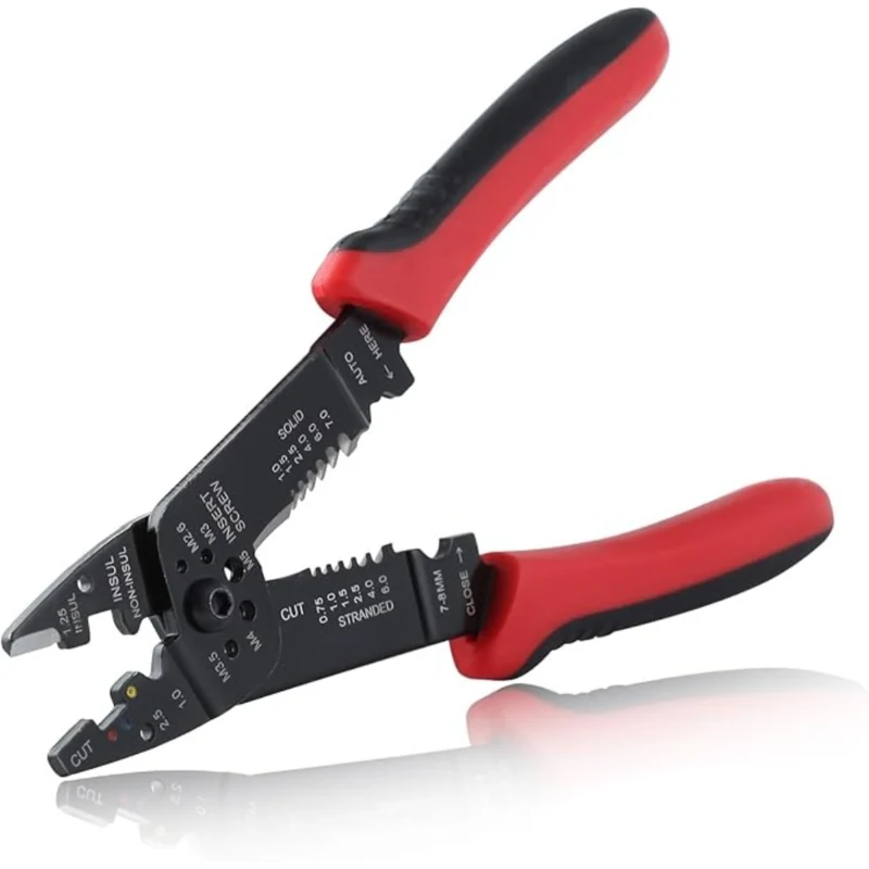 YTH XC44 8.5" Multi-Functional Wire Stripper, Cutter & Crimper For Insulated & Non-Insulated Terminals